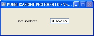 Pubblicazione protocollo